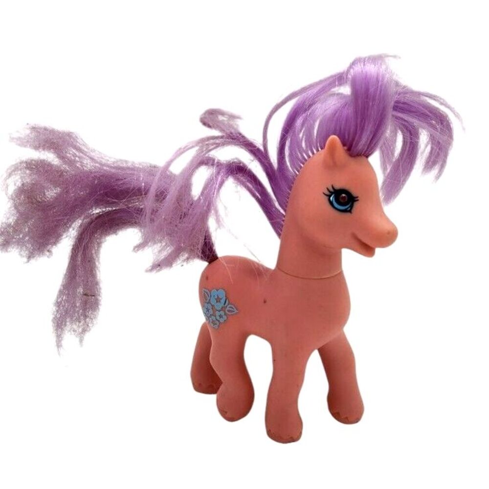 Vintage 1997 Hasbro My Little Pony G1 Petal Blossom Pink Blue Flowers Toy